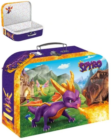 Argus Kufřík dětský školní Dráček Spyro 25x20x9cm tvrdý karton