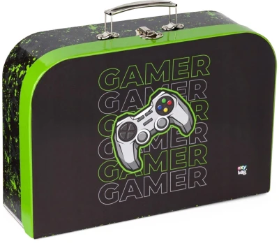 Kufřík dětský školní kartonový Gamer 34x23x10cm lamino