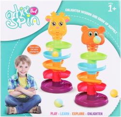 Kuličková baby dráha věž žirafa s kuličkami a chrastícími míčky Kuličková baby dráha věž žirafa s kuličkami a chrastícími míčky