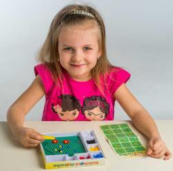 Kuličková mozaika malá kreativní set 250ks kuliček s předlohami a pinzetou