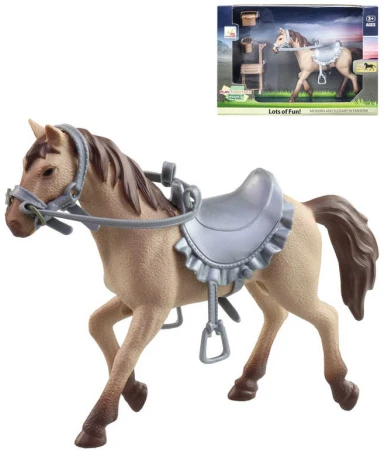 Kůň plastová figurka 20cm set s příslušenstvím v krabici Kůň plastová figurka 20cm set s příslušenstvím v krabici