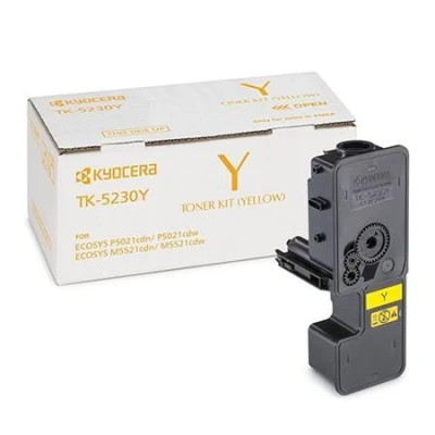 Kyocera toner TK-5230Y žlutý na 2 200 A4 (při 5% pokrytí), pro M5521cdn/cdw, P5021cdn/cdw Kyocera toner TK-5230Y žlutý na 2 200 A4 (při 5% pokrytí), pro M5521cdn/cdw, P5021cdn/cdw
