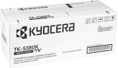 Kyocera toner TK-5380K černý na 13 000 A4 (při 5% pokrytí), pro PA40000cx, MA4000cix/cifx Kyocera toner TK-5380K černý na 13 000 A4 (při 5% pokrytí), pro PA40000cx, MA4000cix/cifx