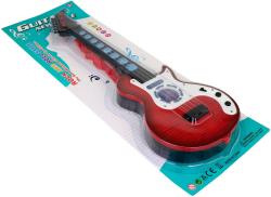 Kytara dětská elektrická rocková s hudbou na baterie Světlo Zvuk