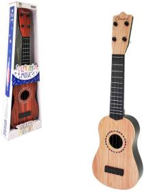 Ukulele dětské 55cm imitace dřeva (kytara) 2 barvy (hudební nástroje)