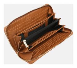 L.CREDI Filippa Wallet L Cognac