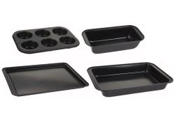 La Cucina Plech na pečení sada 4 ks ocel s nepřilnavým povrchem La Cucina Plech na pečení sada 4 ks ocel s nepřilnavým povrchem