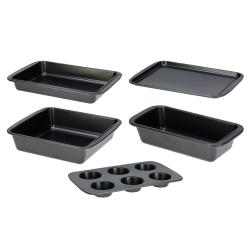 La Cucina Plech na pečení sada 5 ks ocel s nepřilnavým povrchem La Cucina Plech na pečení sada 5 ks ocel s nepřilnavým povrchem