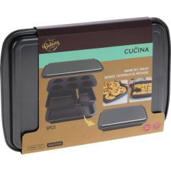 La Cucina Plech na pečení sada 5 ks ocel s nepřilnavým povrchem