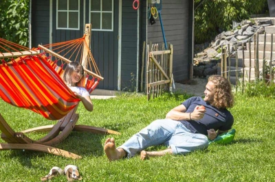 La Siesta Houpací síť s tyčemi Alisio Single (ALR14 28toucan)