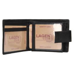 Lagen V-05 černá pánská kožená peněženka