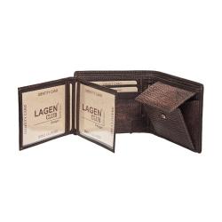 Lagen V-76/W hnědá pánská kožená peněženka