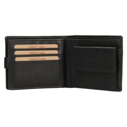 Lagen W-2006 černá pánská kožená peněženka