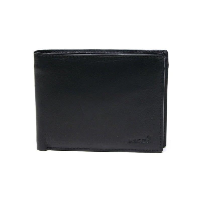 Lagen W-8053- BLK černá pánská kožená peněženka