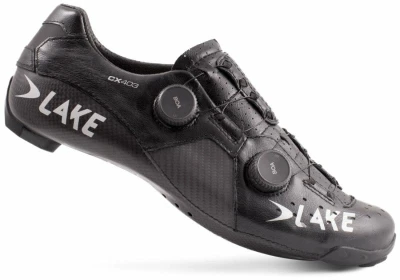Lake CX403 černo-stříbrné pánské cyklistické tretry