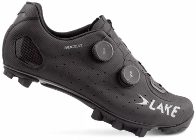 Lake MX332 černo/stříbrné pánské cyklistické tretry