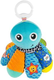 Lamaze Chobotničák Sam baby textilní závěsný s klipem pro miminko
