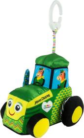 Lamaze Traktor baby John Deere textilní závěsný s klipem pro miminko