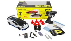 Lamborghini Huracan STO RC Drift Car 4WD LED 1:18 RTR licencované bílé