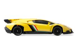 Lamborghini Veneno RC Drift Car 4WD LED 1:18 RTR licencované žluté