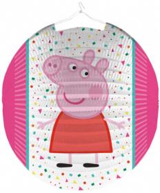 Lampion kulatý prasátko Peepa Pig 25cm na svíčku karton Lampion kulatý prasátko Peepa Pig 25cm na svíčku karton