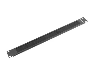 Lanberg 19" BRUSH PANEL 1U BLACK Lanberg 19" BRUSH PANEL 1U BLACK