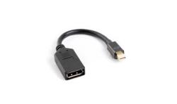 LANBERG adaptér mini DisplayPort 1.1 na Displayport, M/F, kabel 20cm, černý LANBERG adaptér mini DisplayPort 1.1 na Displayport, M/F, kabel 20cm, černý