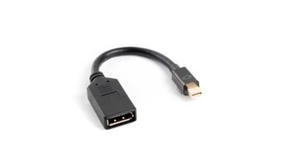 Lanberg Adaptér mini DisplayPort 1.1 na Displayport, M/F, kabel 20cm, černý Lanberg Adaptér mini DisplayPort 1.1 na Displayport, M/F, kabel 20cm, černý