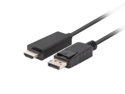 Lanberg DISPLAYPORT(M) V1.1 -gtHDMI(M) KABEL 1M ČERNÝ Lanberg DISPLAYPORT(M) V1.1 -gtHDMI(M) KABEL 1M ČERNÝ