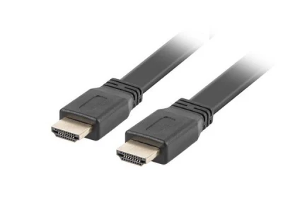 Lanberg HDMI M/M 2.0 kabel 5M 4K černý plochý Lanberg HDMI M/M 2.0 kabel 5M 4K černý plochý