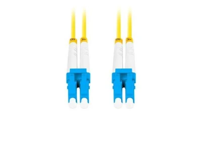 Lanberg Optický patch cord SM LC/UPC-LC/UPC duplex 5m LSZH G657A1 průměr 3mm, barva žlutá Lanberg Optický patch cord SM LC/UPC-LC/UPC duplex 5m LSZH G657A1 průměr 3mm, barva žlutá