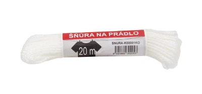 Lanex Šňůra prádelní PPV 20m pr.3mm BÍ Lanex Šňůra prádelní PPV 20m pr.3mm BÍ