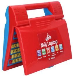 Laptop dětský notebook naučný na baterie s aktivitami v krabici Světlo Zvuk CZ