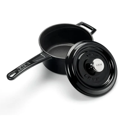 LAVA Metal černý litinový rendlík Ø 16 cm, 1,35 l
