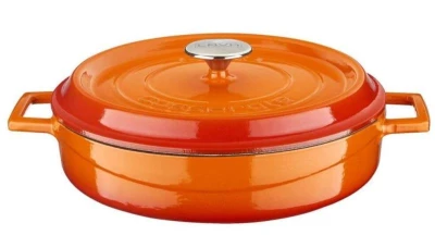 LAVA Metal kastrol oranžový litinový Ø 28 cm, 3,5 l