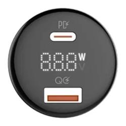Ldnio C101 Nabíječka do auta, USB + USB-C, 100 W + kabel USB-C na Lightning (černá)