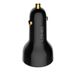 Ldnio C101 Nabíječka do auta, USB + USB-C, 100 W + kabel USB-C na Lightning (černá)