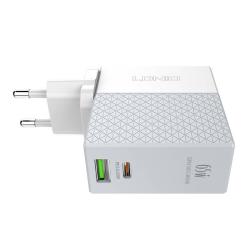 Ldnio Nástěnná nabíječka A2620C USB, USB-C 65W + kabel USB-C - USB-C