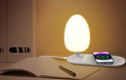 Ldnio Noční lampa s funkcí bezdrátového nabíjení Qi, Y3 (bílá)