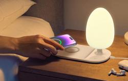 Ldnio Noční lampa s funkcí bezdrátového nabíjení Qi, Y3 (bílá)