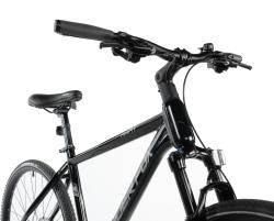 Leader Fox AWAY GENT BLACK SHINY pánské krosové kolo + výbava zdarma