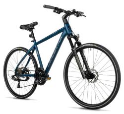 Leader Fox AWAY GENT BLUE MATT pánské krosové kolo + výbava zdarma