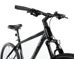 Leader Fox AWAY GENT BLACK SHINY pánské krosové kolo + výbava zdarma