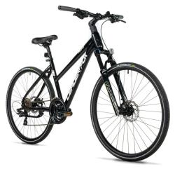 Leader Fox AWAY LADY 28 BLACK SHINY dámske krosové kolo + výbava zadarmo