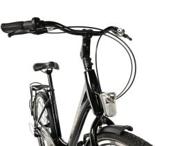 Leader Fox DOMESTA 26 2025 černé dámské městské kolo POUZE velikost rámu 19 palců (VÝPRODEJ)