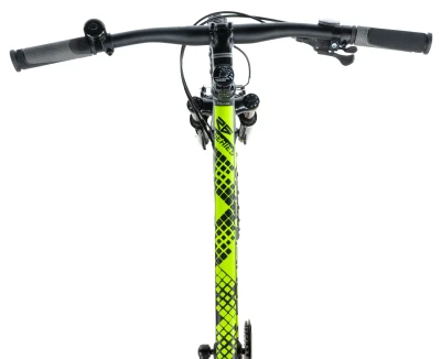 Leader Fox MXC 26 GENT BLACK MATT/GREEN (9 Speed) juniorské horské kolo + výbava zdarma