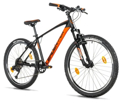 Leader Fox MXC GENT 26 BLACK MATT/ORANGE (9 Speed) juniorské horské kolo + výbava zdarma