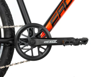 Leader Fox MXC GENT 26 BLACK MATT/ORANGE (9 Speed) juniorské horské kolo + výbava zdarma