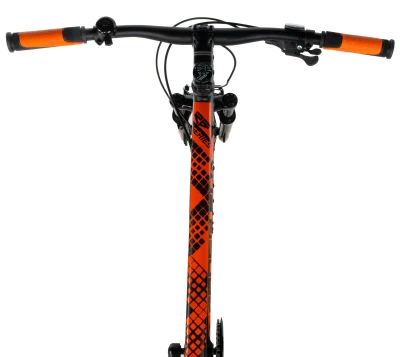 Leader Fox MXC GENT 26 BLACK MATT/ORANGE (9 Speed) juniorské horské kolo + výbava zdarma