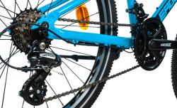 Leader Fox SPIDER BOY 24 LIGHT BLUE dětské kolo + výbava zdarma